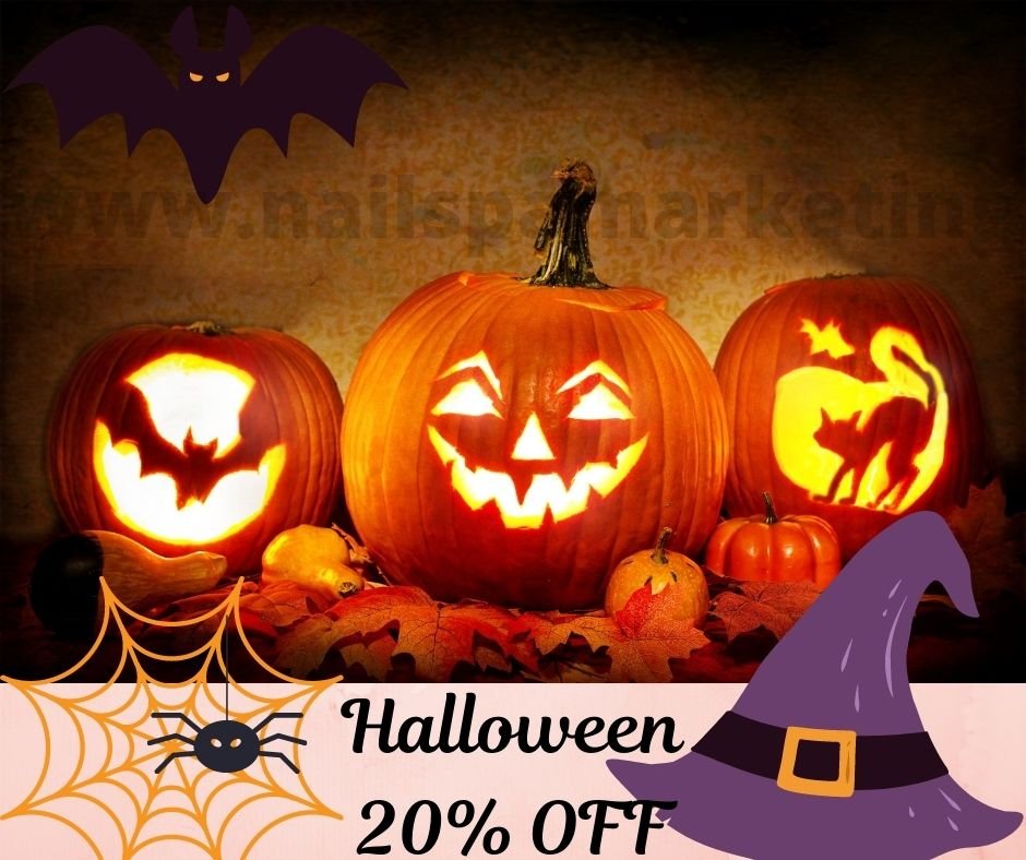 marketing nail salon dip halloween