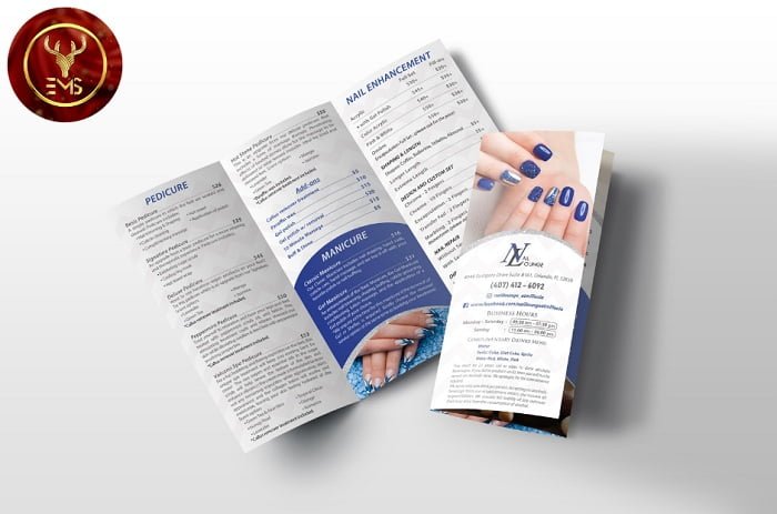 brochure nail and spa luxury