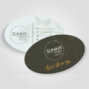 business card nail salon dep