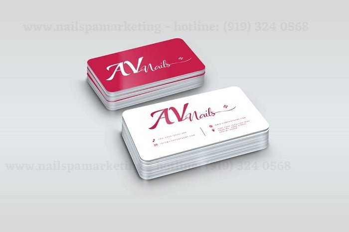 cong ty in business card nail spa in Massachuttse