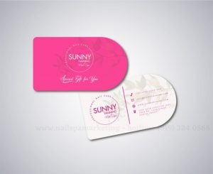 business card nail salon dep