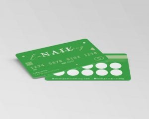 the tích điểm bằng nhựa tiệm nail