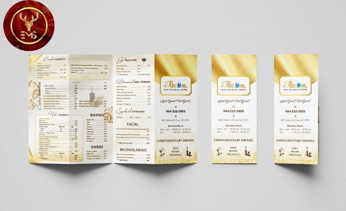 cong ty thiet ke brochure nail tai my