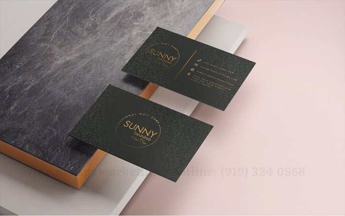 thiet ke mau business card tiem nail dep