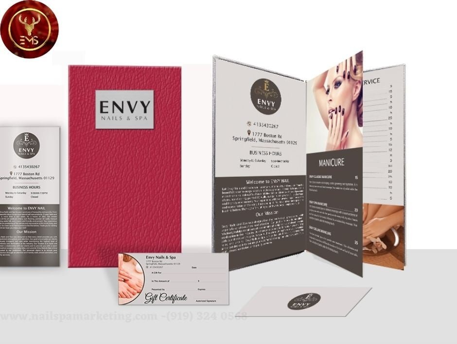 Menu tiệm nail dep tai Corolado