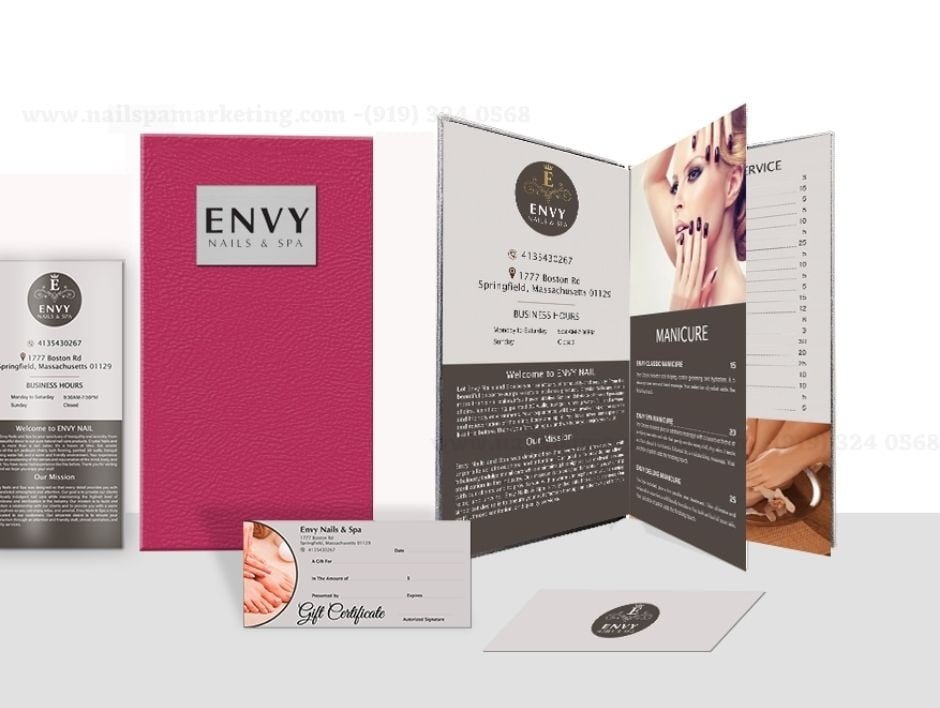 thiet menu tiem nail and spa in Arizona