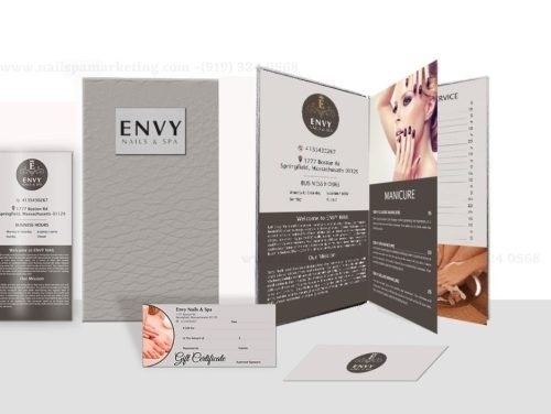 thiet ke menu nail and spa dep tai texas